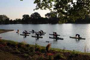 Yoga on Lake Olander