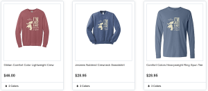 "I'm just a Nut" sweatshirts