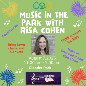 Music in the Park with Risa Cohen.